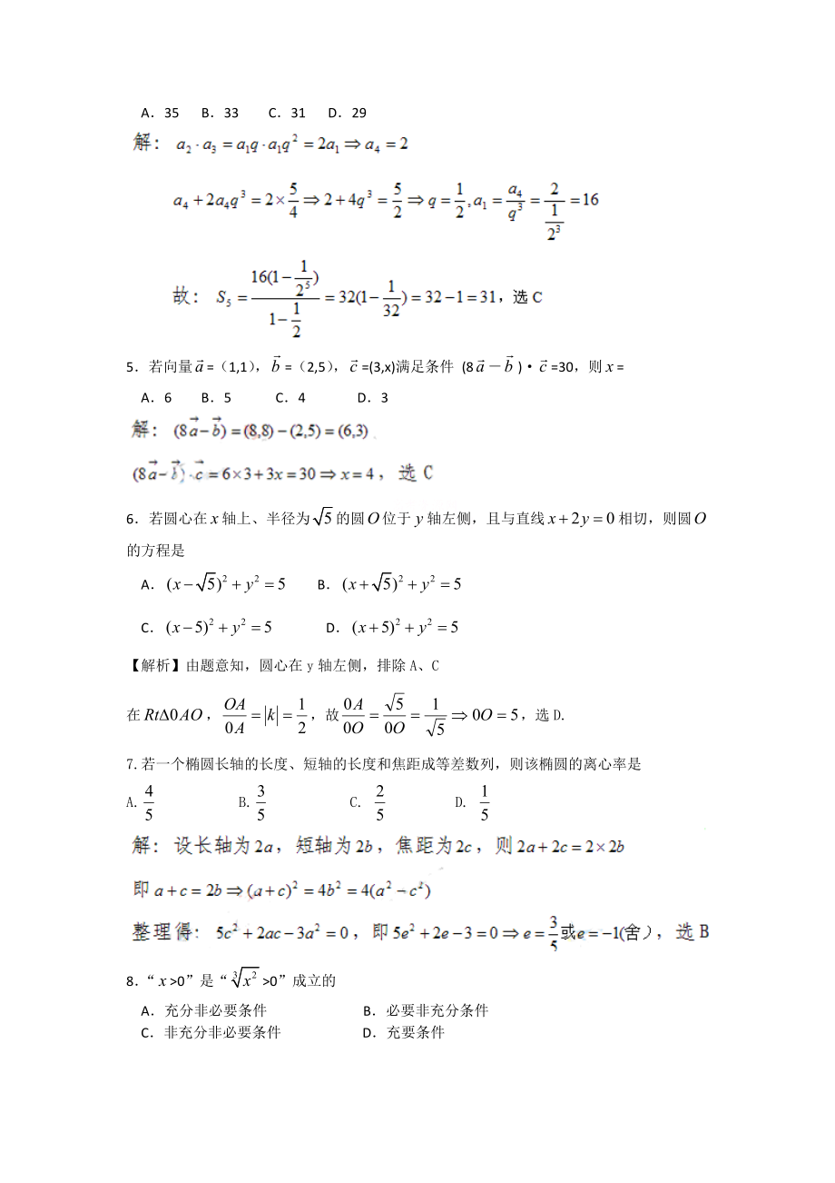 高考试题——文科数学（广东卷、江苏卷）解析版.doc_第2页