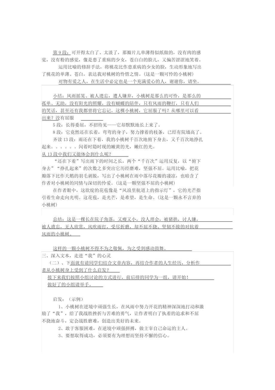 一棵小桃树教学设计(公开课).doc_第3页