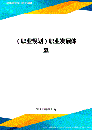 (职业规划)职业发展体系.doc