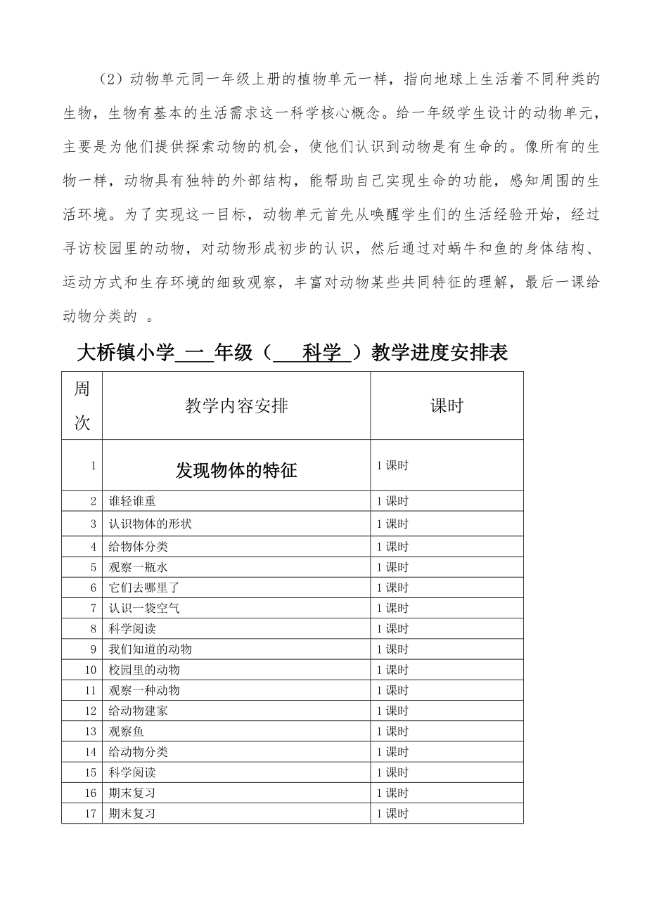 教科版一年级科学下册全一册教案.doc_第2页