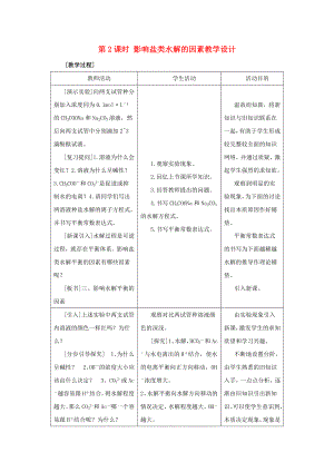 高中化学 专题三溶液中的离子反应 盐类的水解教案（5） 苏教版选修4.doc