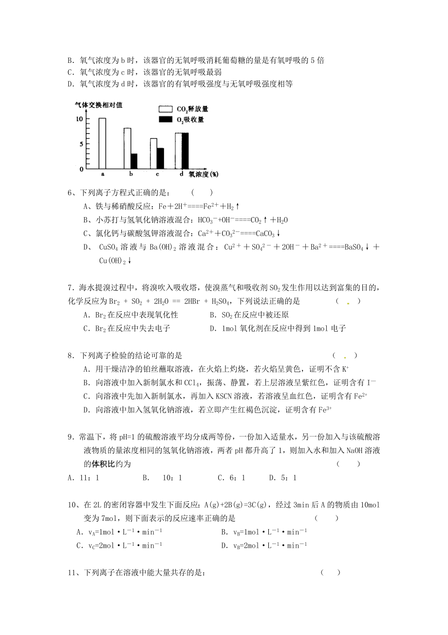 高考模拟理综试卷.doc_第2页