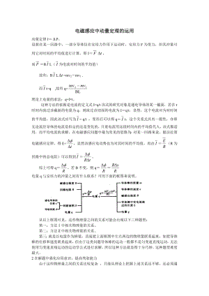 电磁感应动量定理的应用.doc