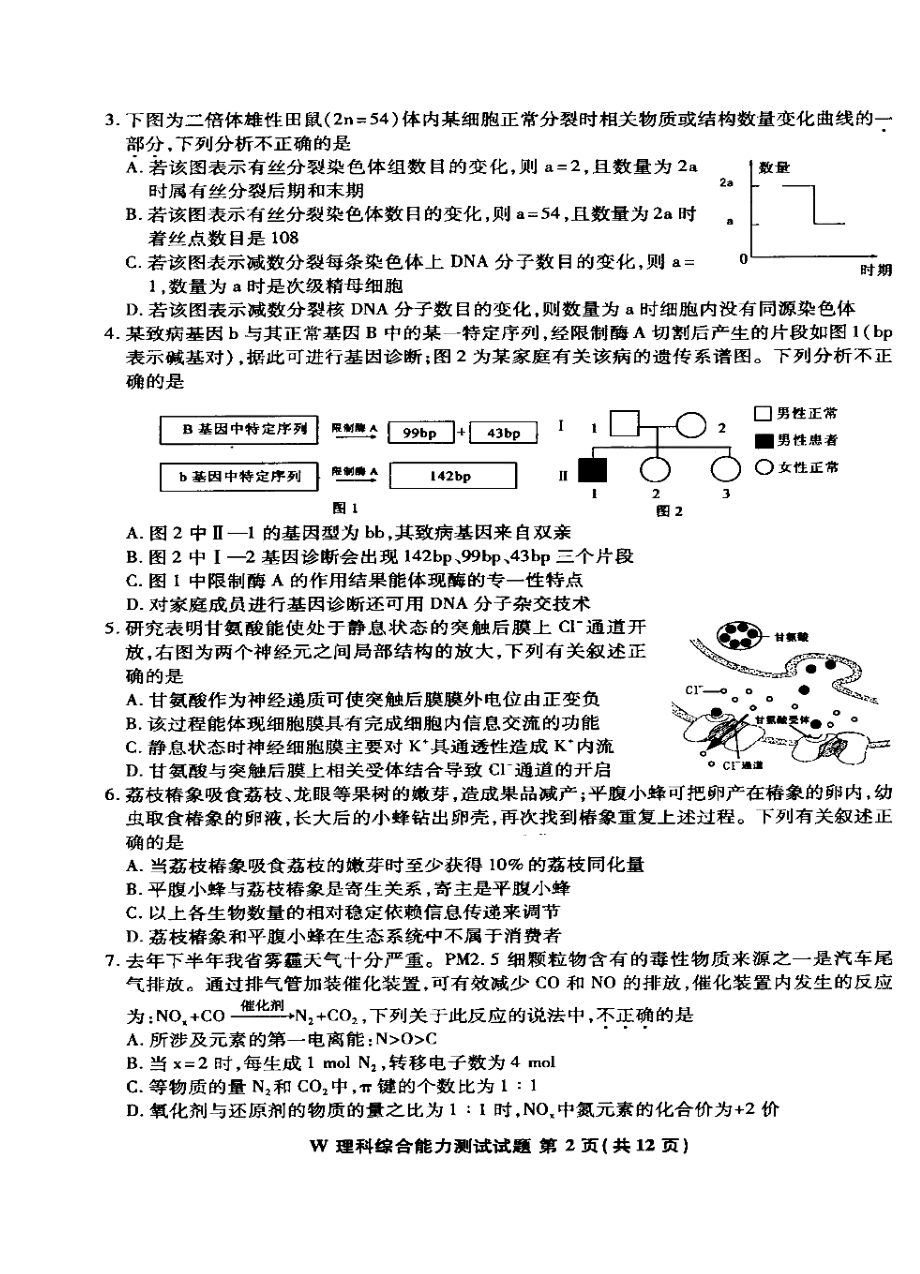 安徽省江南十校高三3月联考理科综合试题及答案.doc_第2页