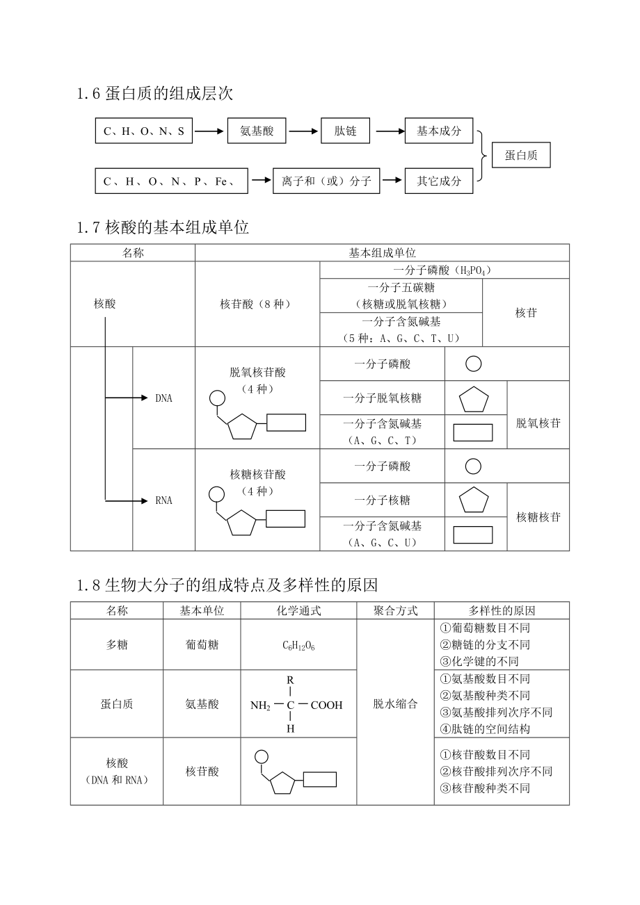 高中生物知识点总结(史上最全).doc_第3页