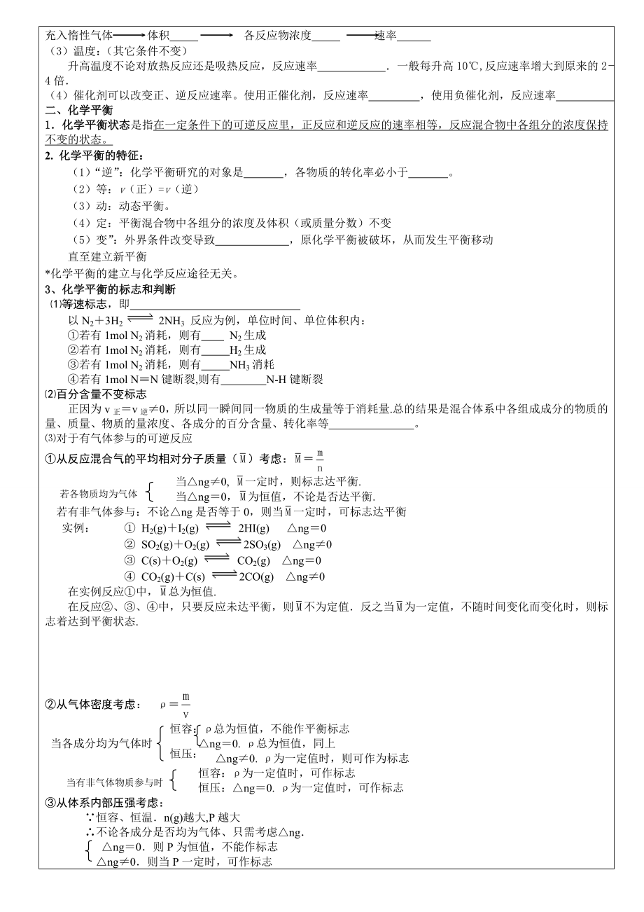 第二次课教案：化学反应速率及化学平衡.doc_第2页