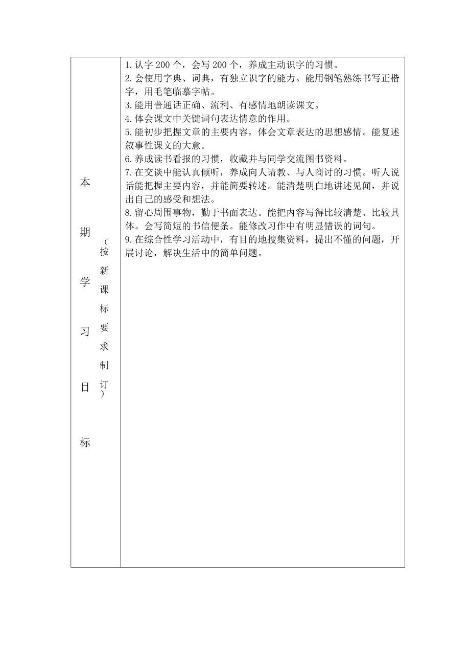 重庆市南岸区小学学科全册单元计划.doc_第3页