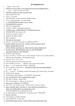 高中英语基础知识考点.doc