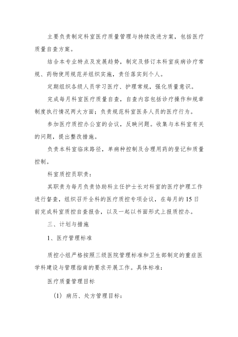 医院重症医学科质量管理与持续改进措施.docx_第2页