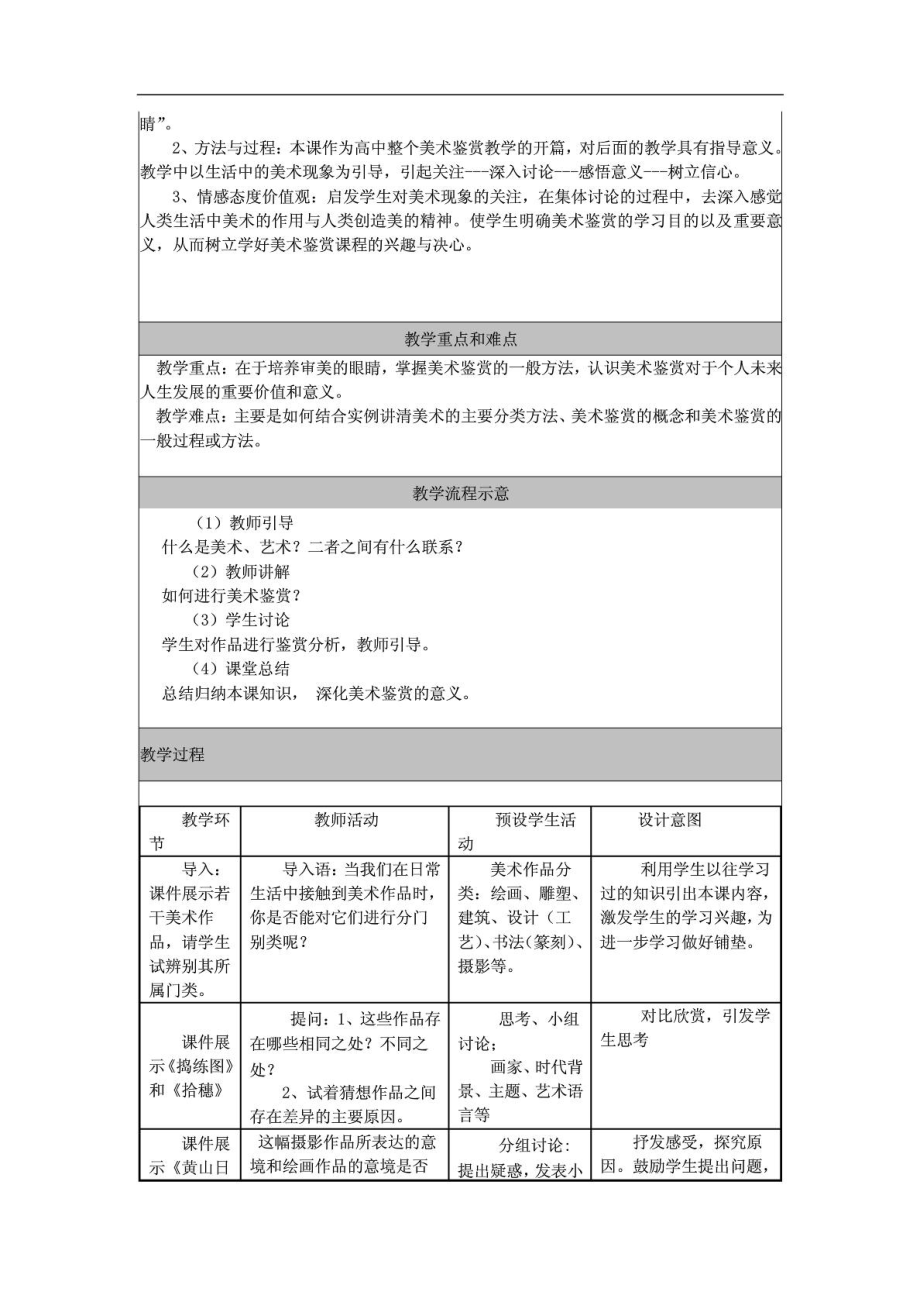 [宝典]人美版高中美术鉴赏教案选集图文.doc_第3页