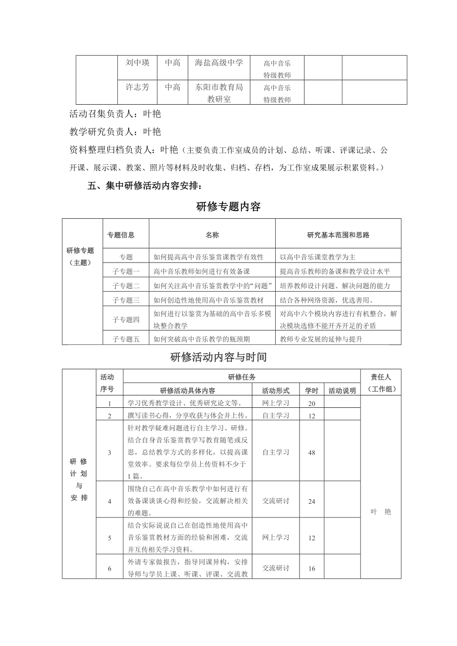 “高中音乐工作室”研修专题方案.doc_第3页