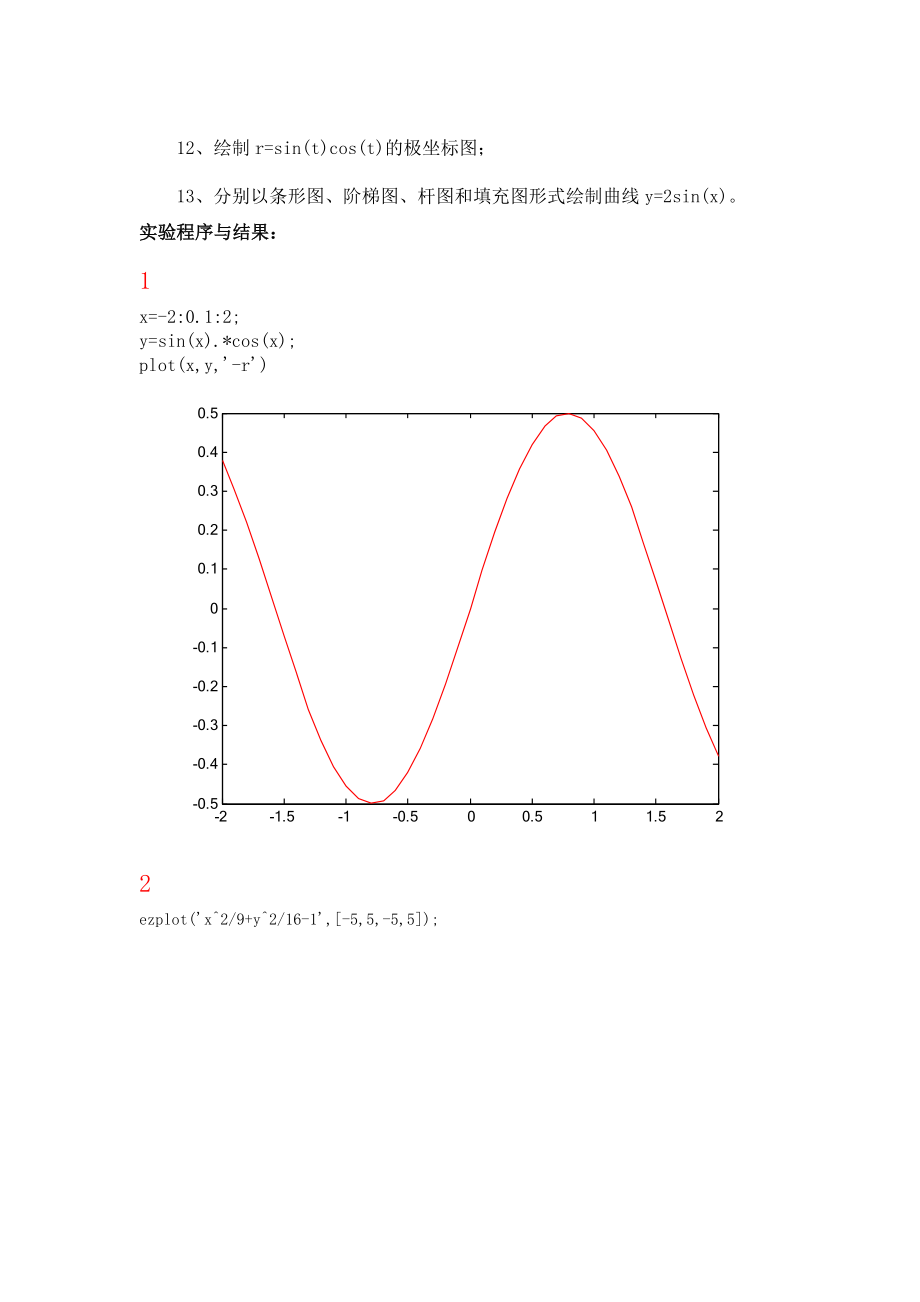 matlab上机习题5MATLAB7.0二维绘图.doc_第2页