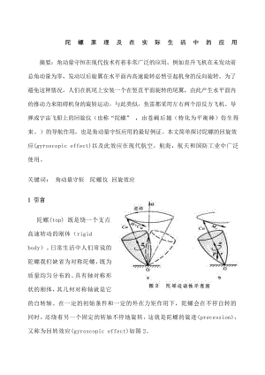 陀螺原理及在实际生活中的应用.docx