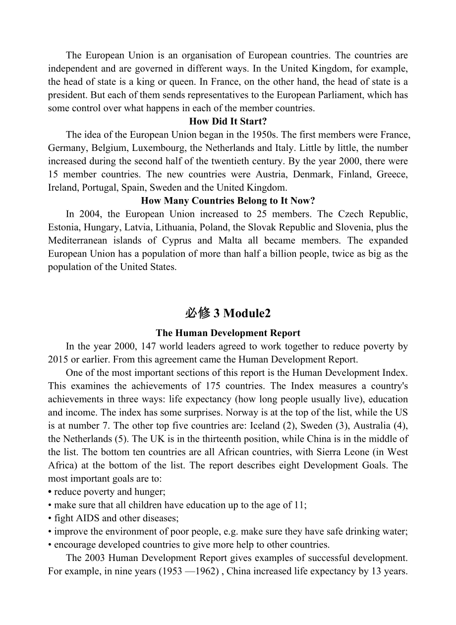 外研社新课标高中英语必修3课文.doc_第2页