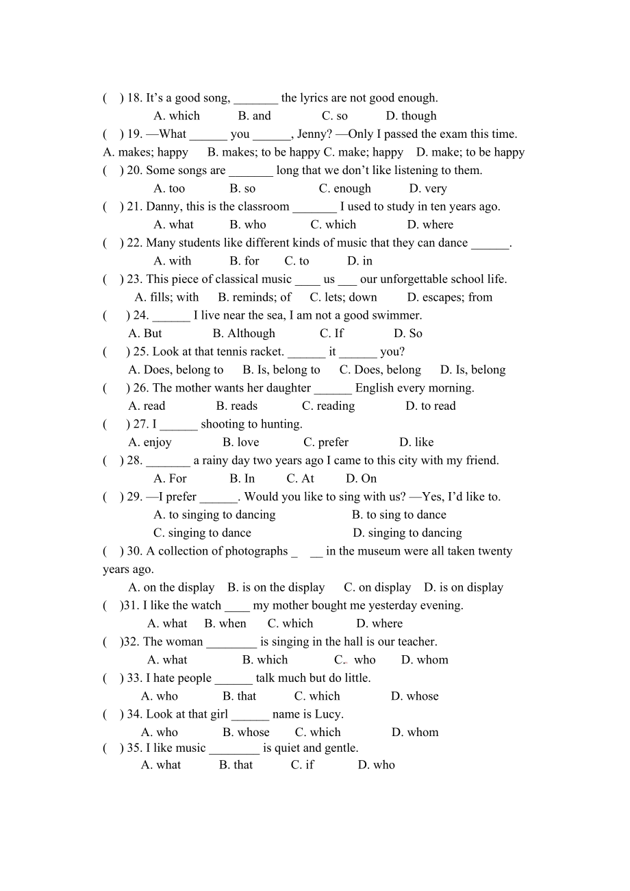 九级英语Unit 6单元练习.doc_第2页