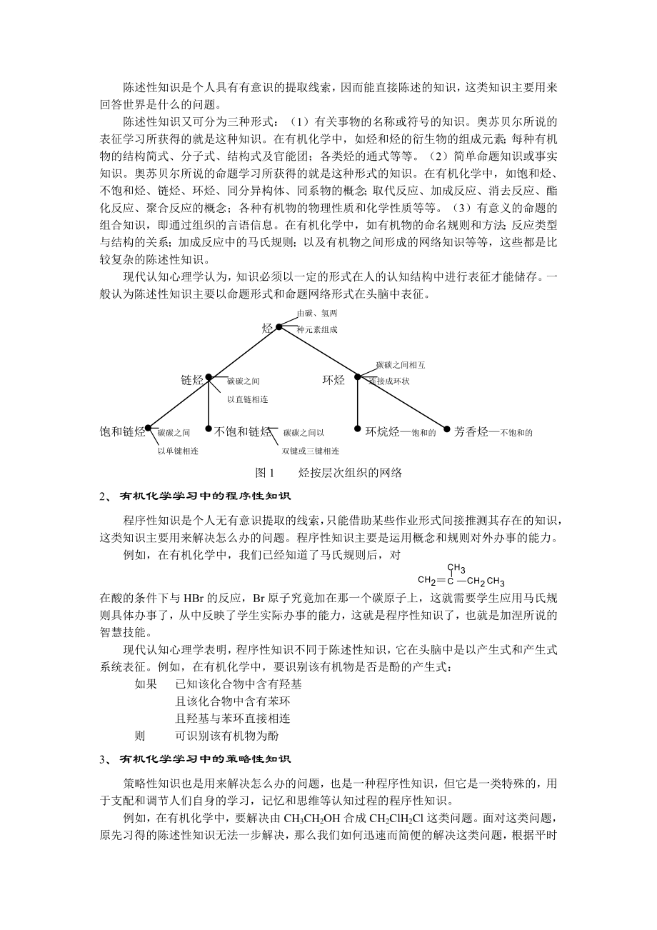 高中学生有机化学学习的策略研究.doc_第2页