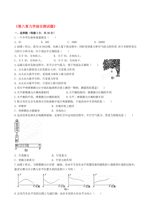 八级物理《第八章力学综合测试题》 .doc