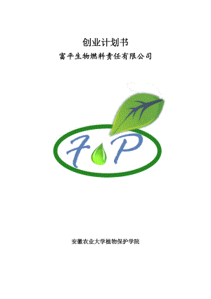 富平生物燃料责任有限公司企划书.doc