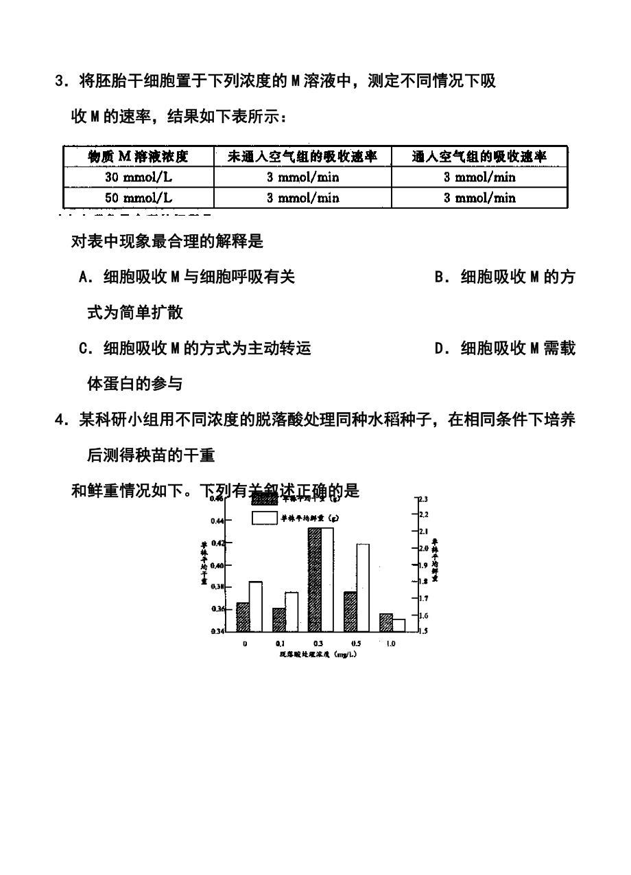 浙江省金华十校高三4月高考模拟考试理科综合试题及答案.doc_第2页