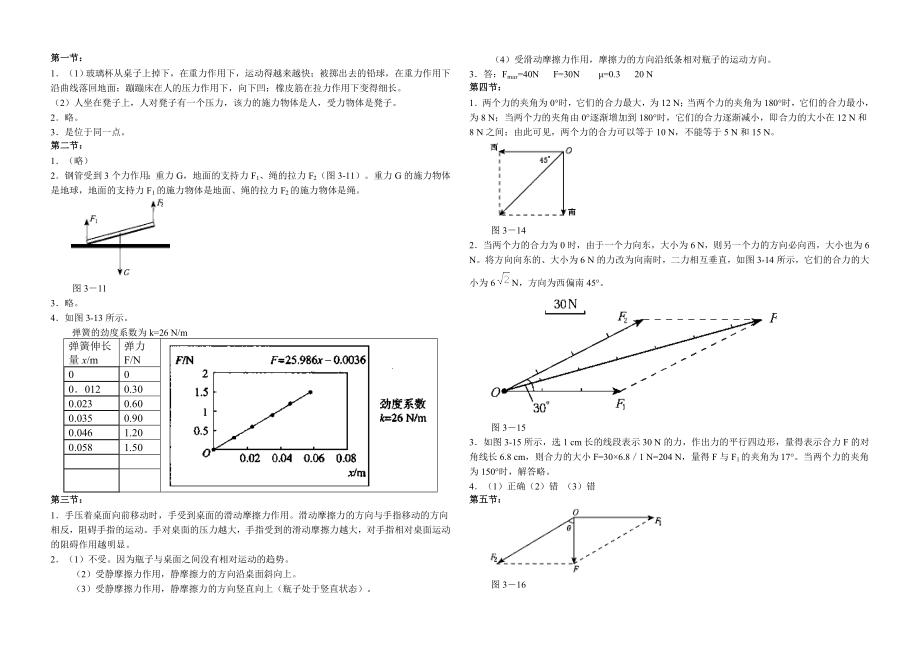 高中物理必修1课后习题答案.doc_第3页