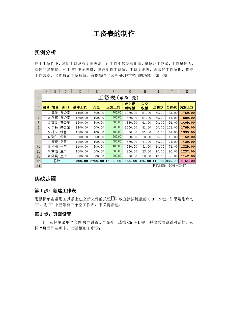 工资表的制作word模板.doc_第1页