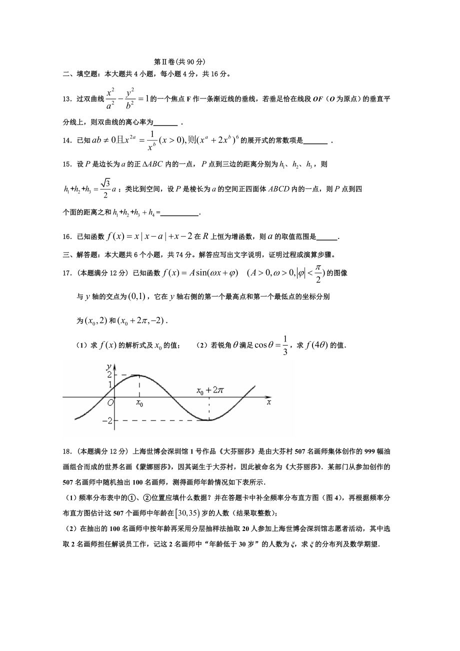 普通高等学校招生全国统一考试(山东卷) 理科数学仿真模拟题一.doc_第3页