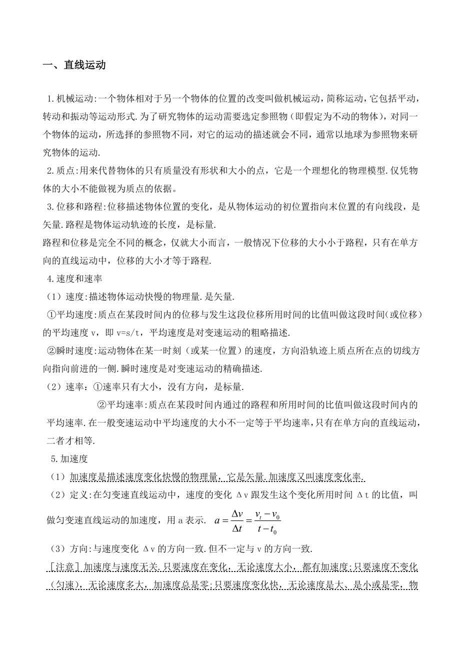 【最新精选】高中物理高考必背知识点.doc_第1页