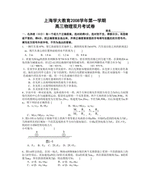 上海学大教育高三物理试卷.doc