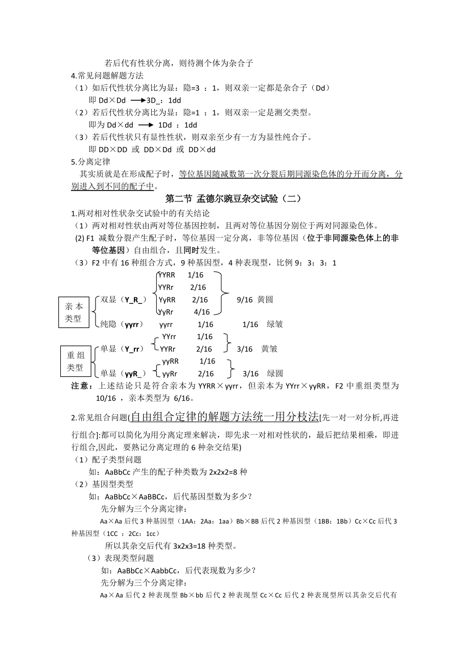 高考生物常考的几个重要知识点.doc_第2页