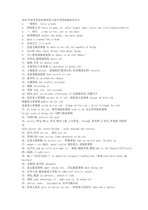 高考英语必背短语与高中英语基础知识考点.doc