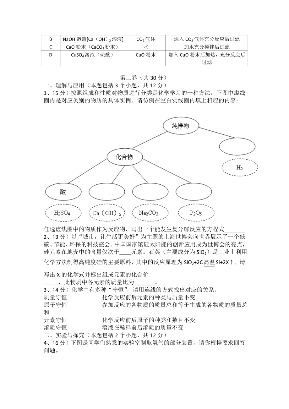 淄博市二0一0中等学校招生考试理科综合试题（化学部分） .doc_第3页