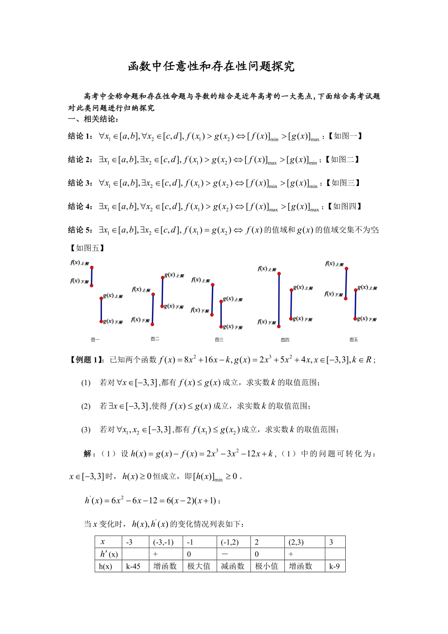 导数中的任意性与存在性问题探究.doc_第1页