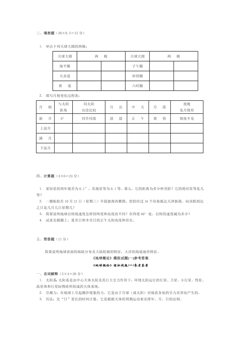 地球概论模拟试题1234.doc_第2页