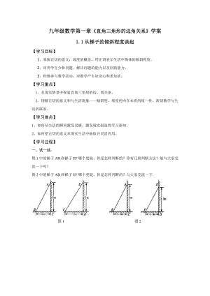 北师大版初中数学九级下册学案及课堂同步练习试题　全册.doc