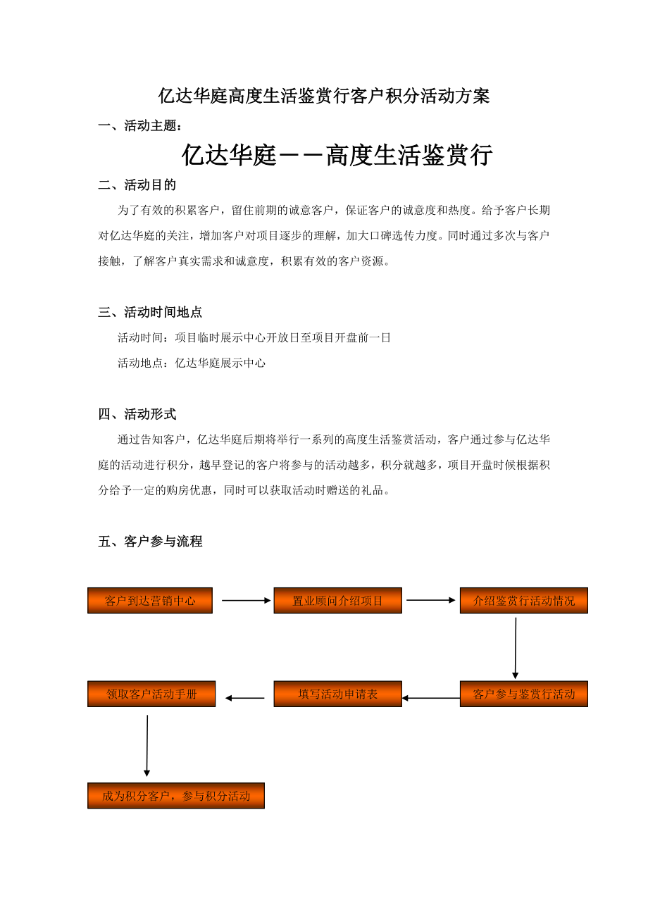 亿达华庭高度生活鉴赏行客户积分活动方案071128ok.doc_第2页