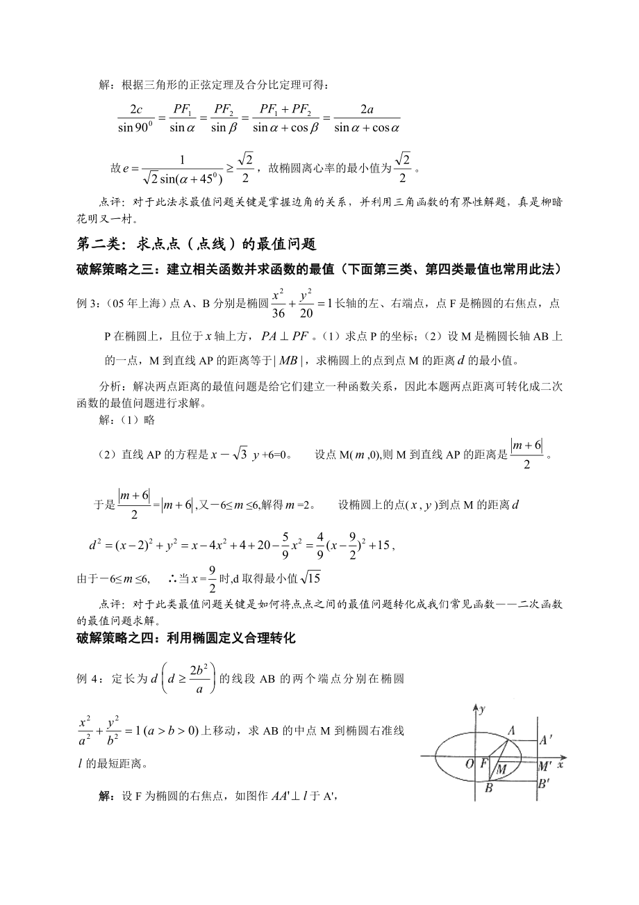 破解椭圆中最值问题的常见策略.doc_第2页