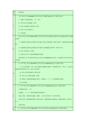 信息技术会考WORD操作题.doc