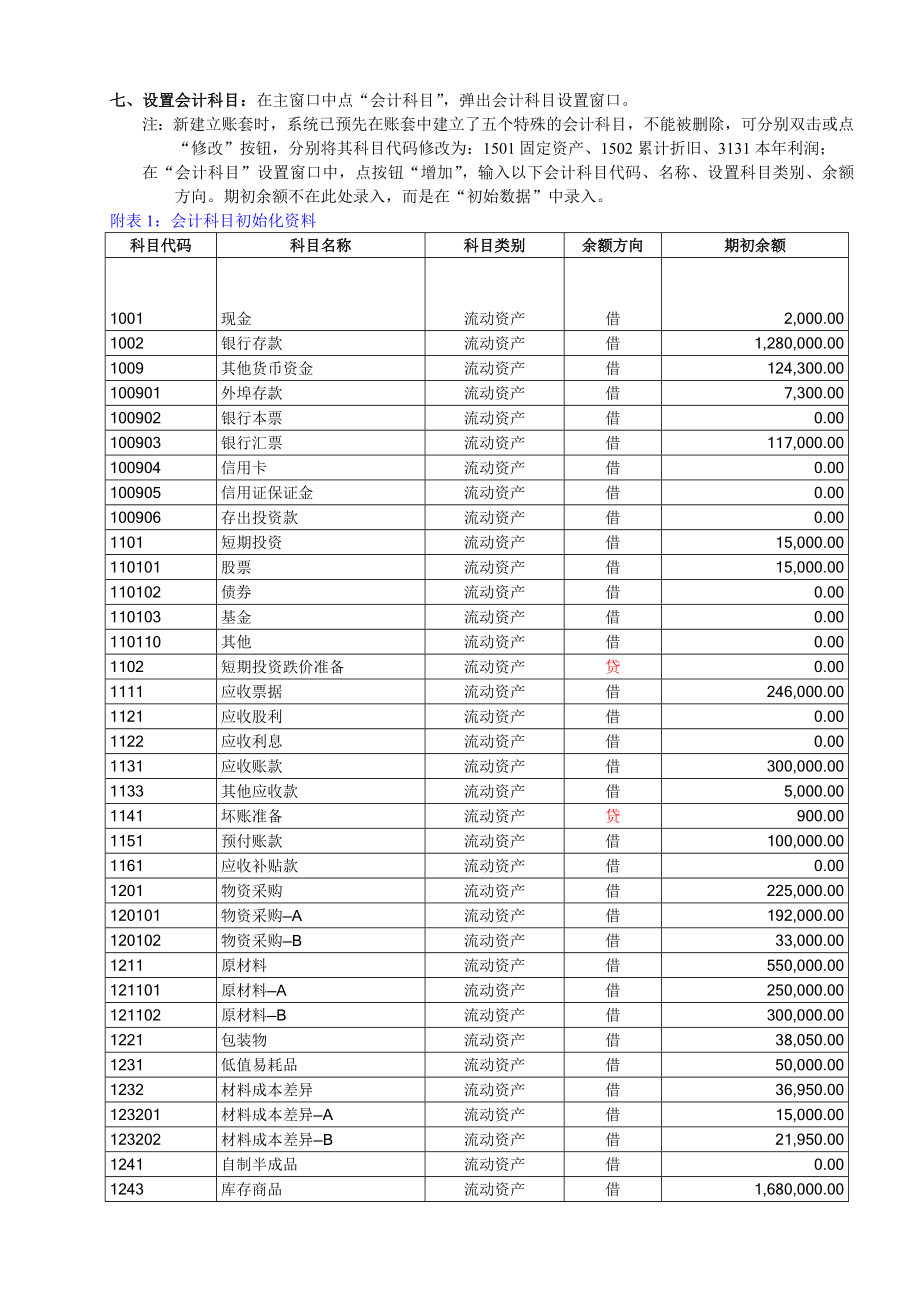 金蝶财务软件练习资料.doc_第2页