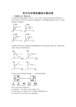 初中化学图表题综合测试卷.doc