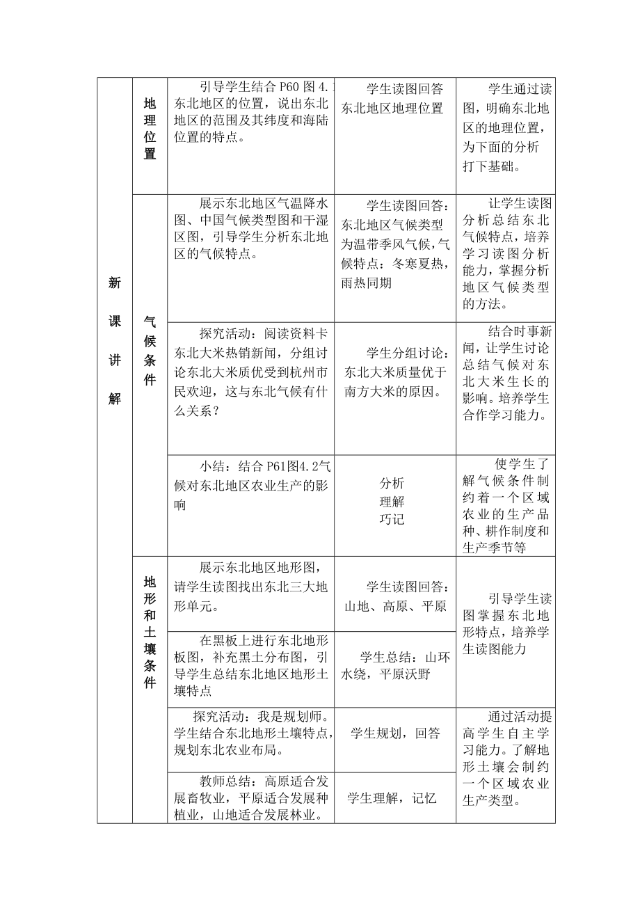 必修三《区域农业发展—以我国东北地区为例》教学设计.doc_第3页