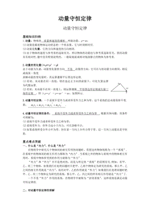 高考物理一轮复习第六部分动量和冲量.doc