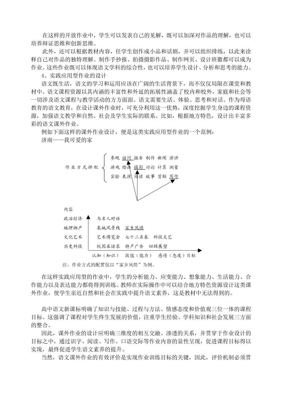 高中教学论文：高中语文课外作业的多样设计.doc_第3页