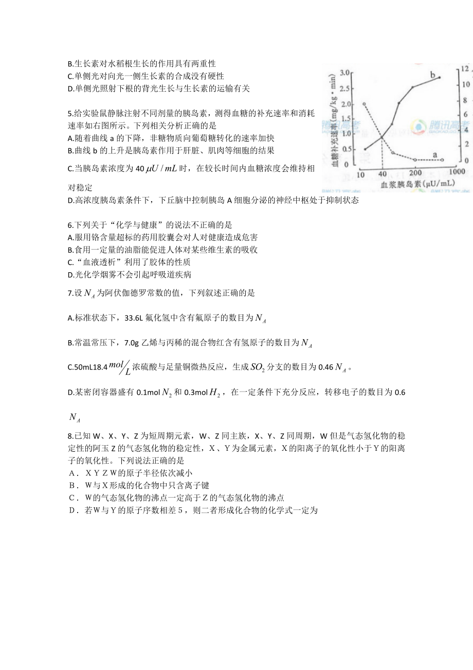 高考真题——理综（四川卷）word版含答案.doc_第2页