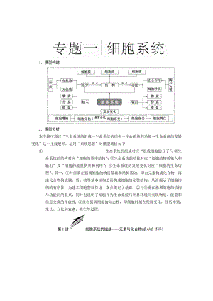 高中生物知识网络汇总 高中生物知识点汇总二轮复习专题复习.doc