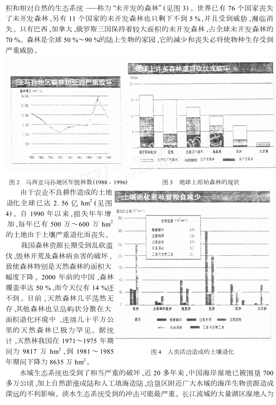 生物多样性面临的威胁及其原因.doc_第2页