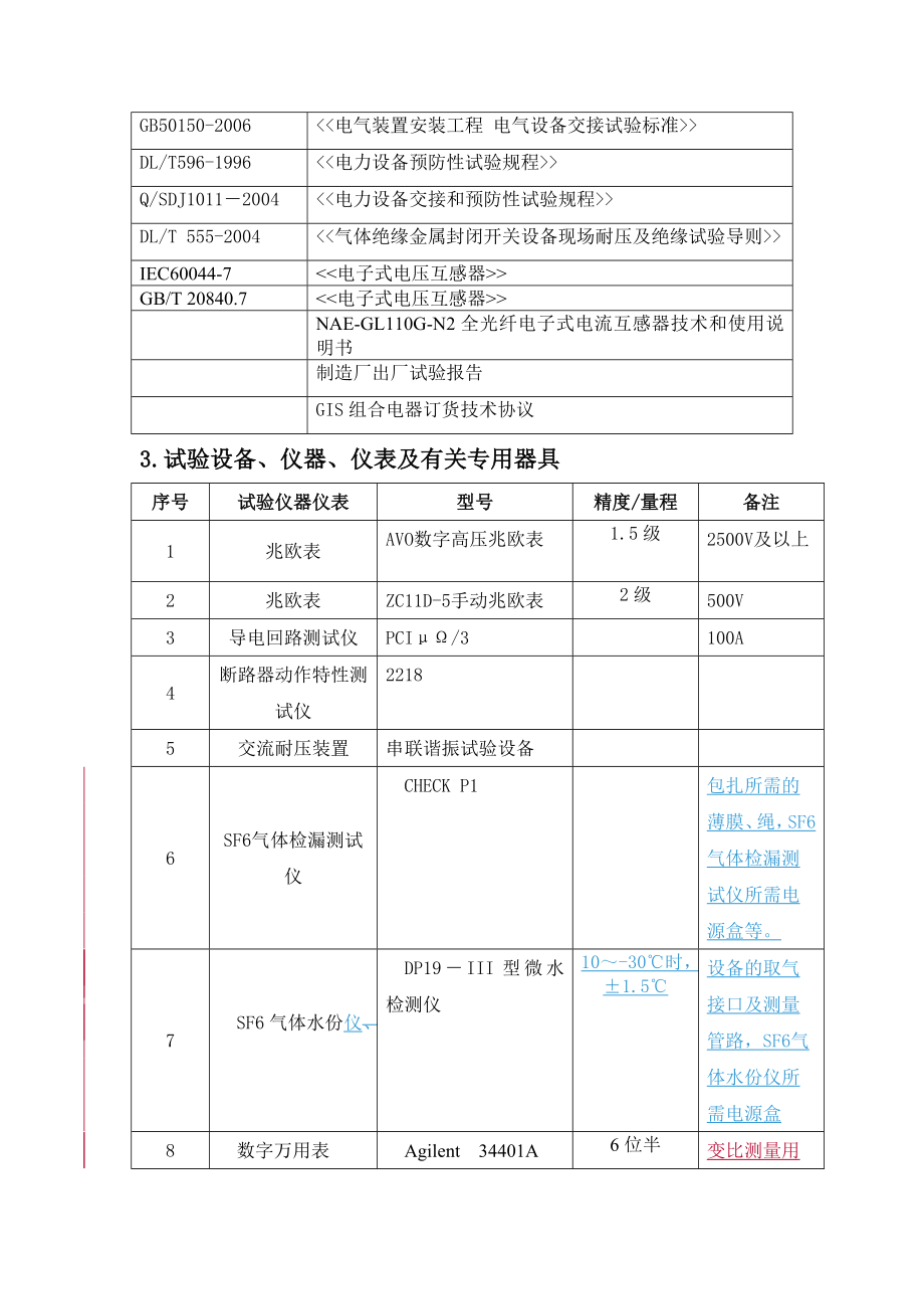 110kVGIS组合电器(含PT)试验作业指导书.doc_第2页