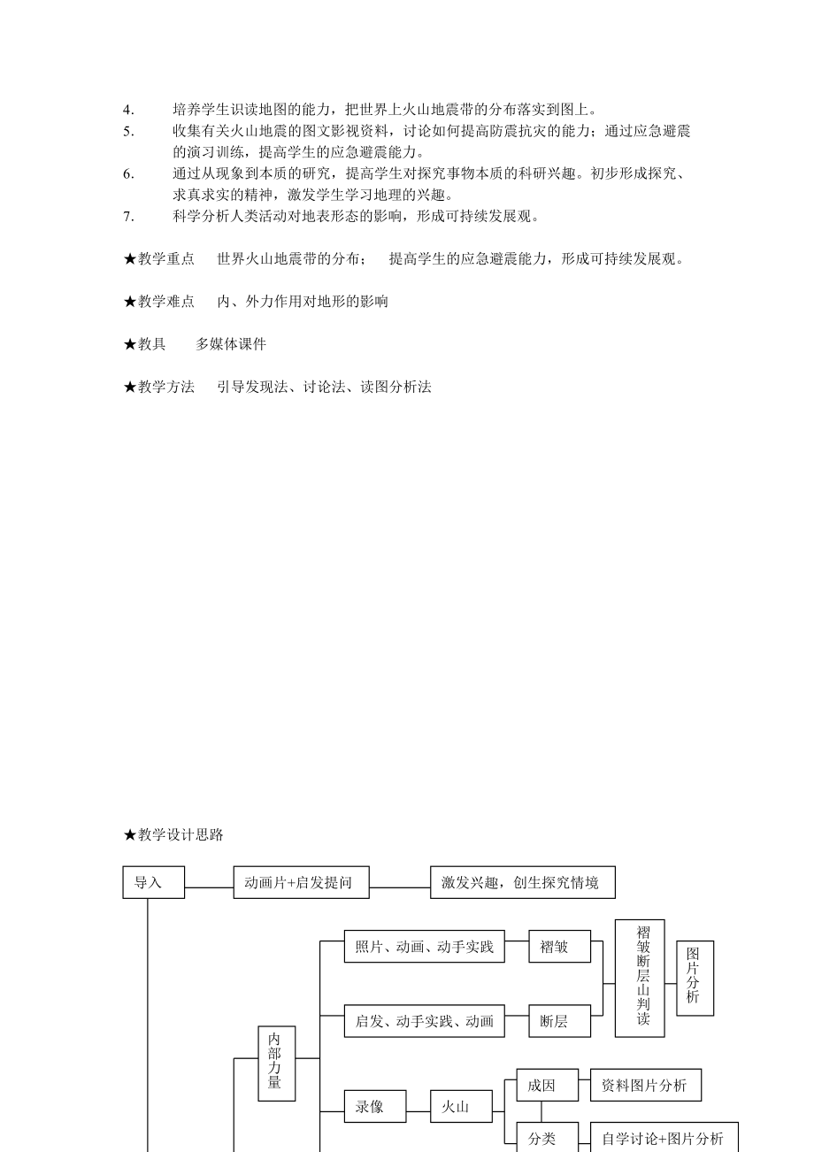 上教版自然地理教案《地形的变化》.doc_第2页