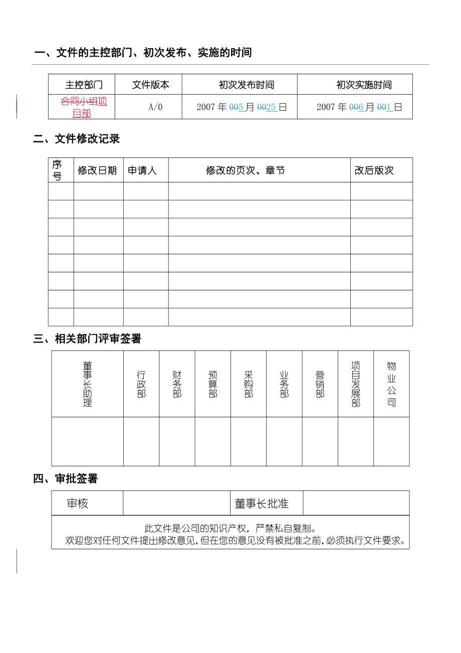 XX房地产开发有限公司营销管理手册.doc_第1页