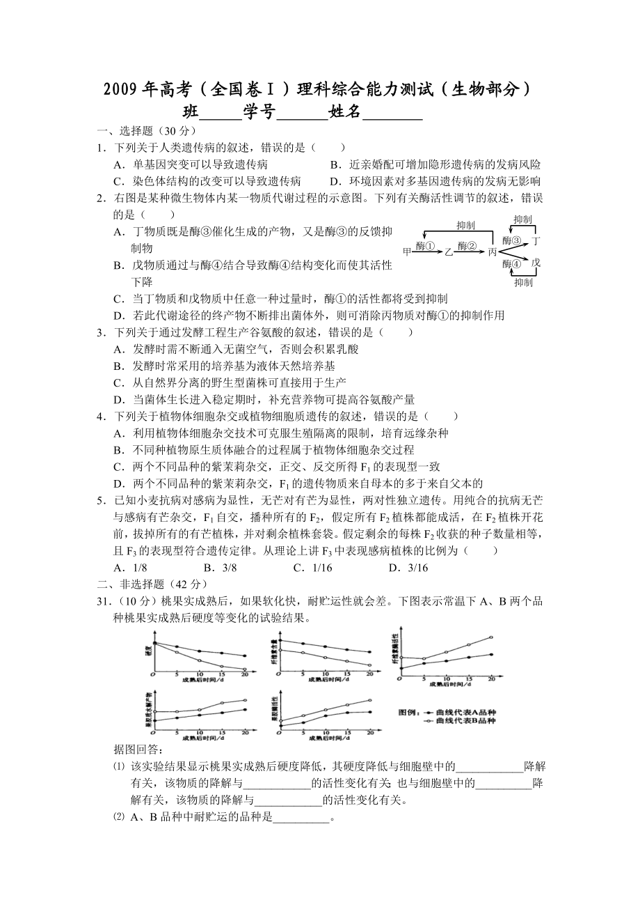 09高考(全国卷I).doc_第1页