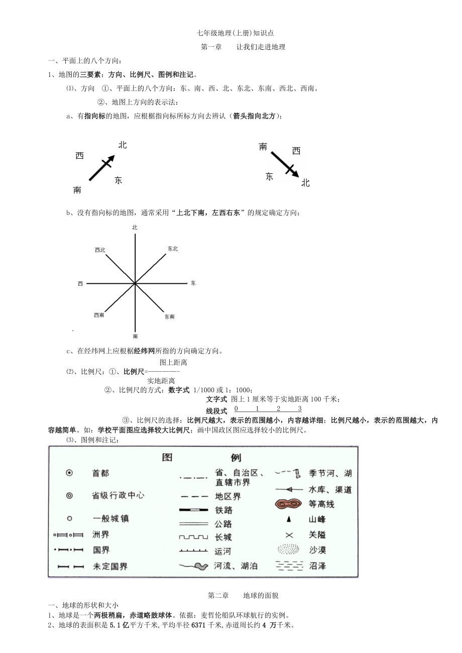 初中地理会考知识点汇总湘教版(刘锐).doc_第1页